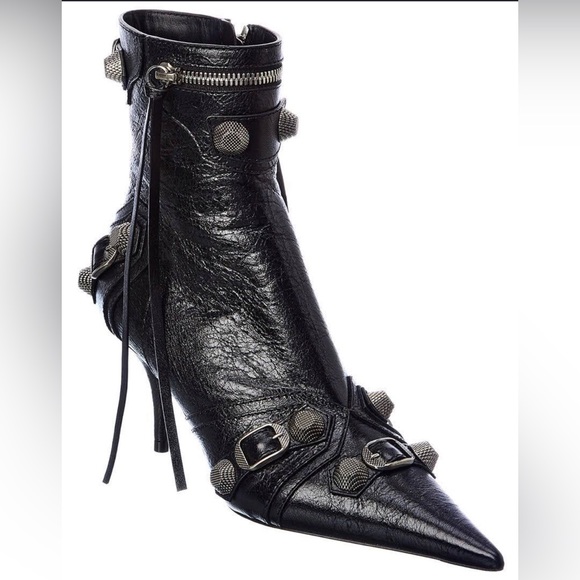 BALENCIAGA
Cagole Lambskin Buckle Zip Ankle Booties - Picture 6 of 9